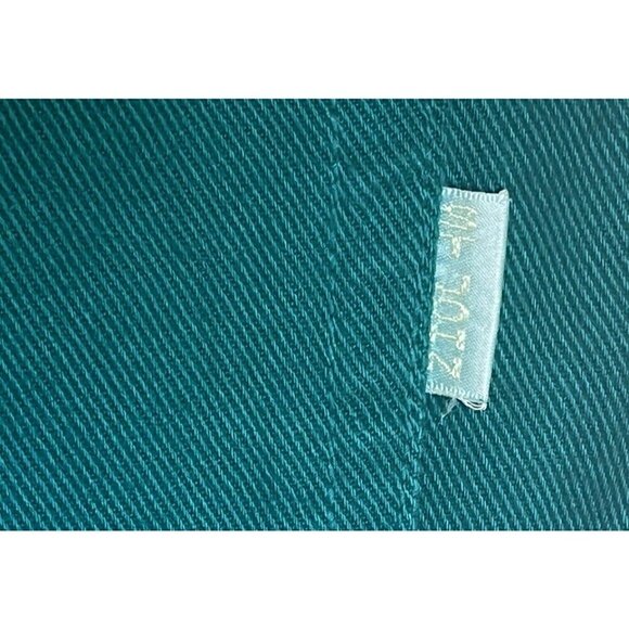 New St. John Signature Jeans Green Straight Leg Mid Rise Pants - Picture 5 of 10